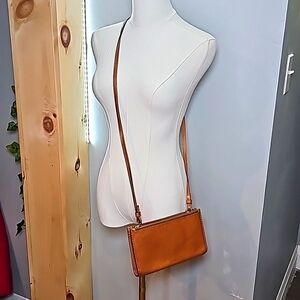 Fossil Cognac Crossbody Bag with Wallet